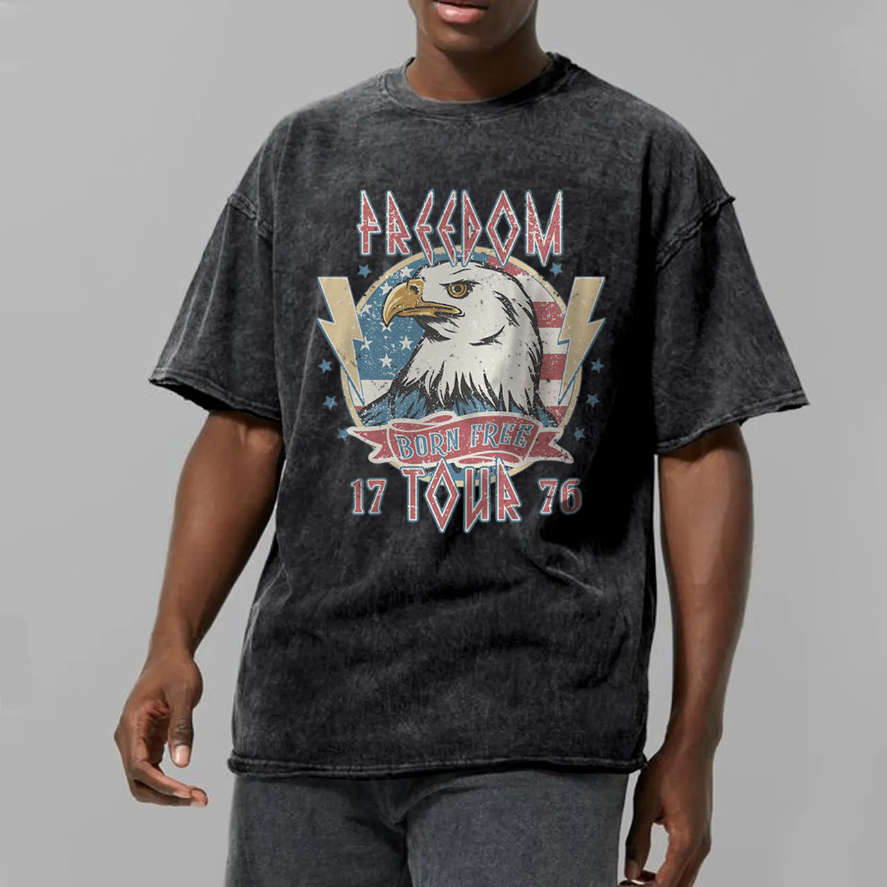 Born Free 1776 Garment-dye Tees