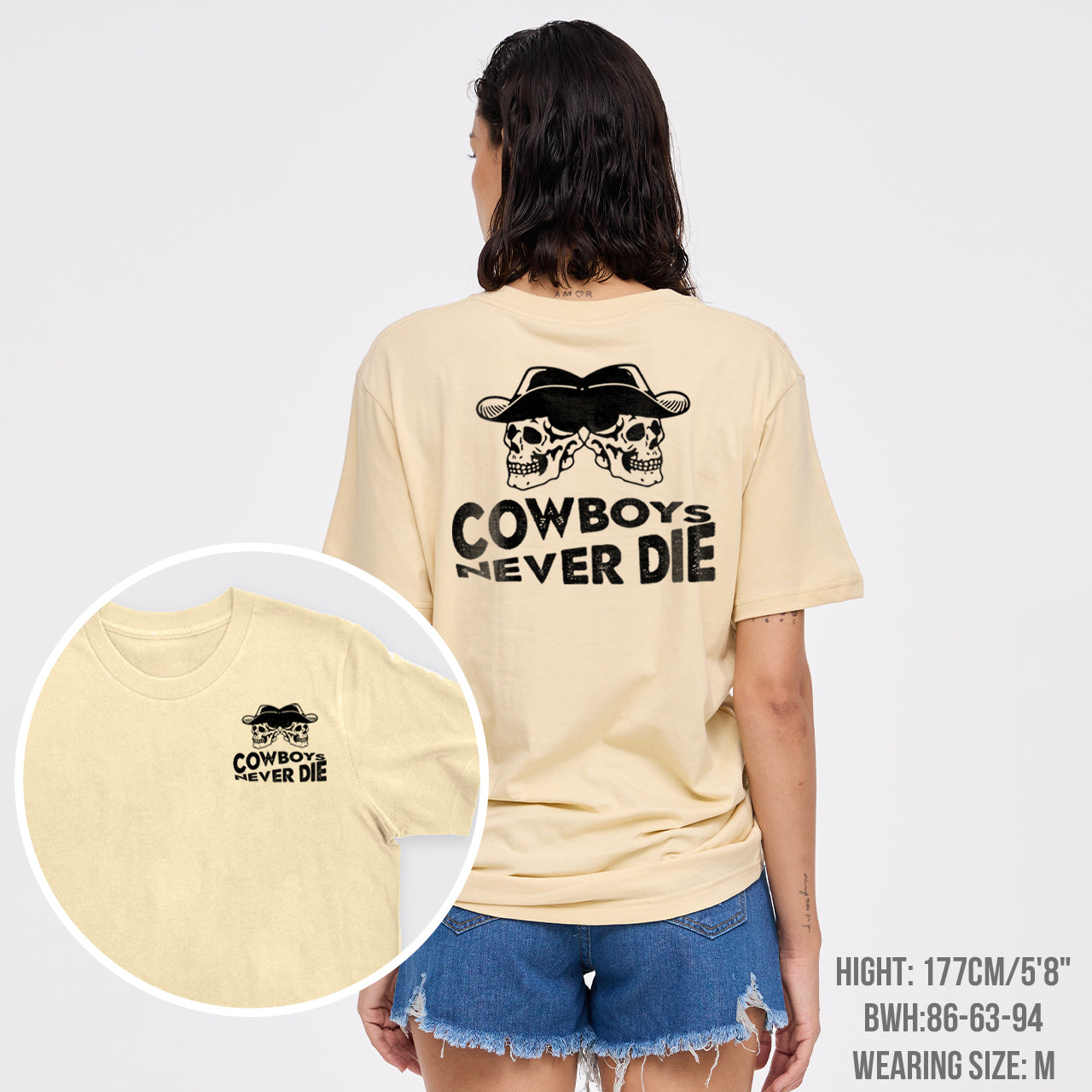 Cowboys Never Die Skeleton T-Shirts