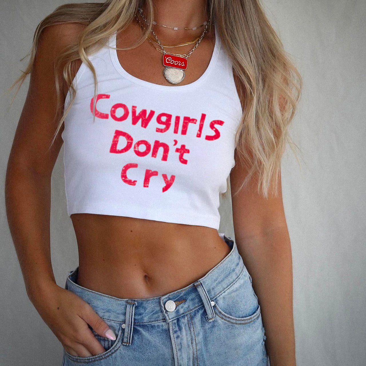 Cowgirls Don't Cry Tank Top
