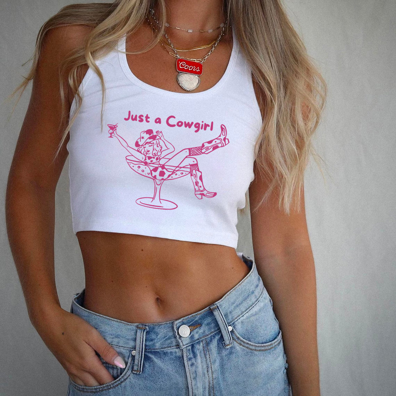 Just A Cowgirl Tank Top