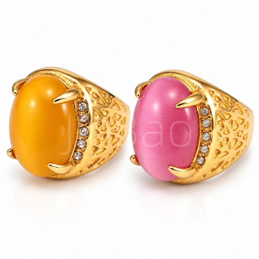 Statement Vintage-Inspired Gold Tone Ring E00765
