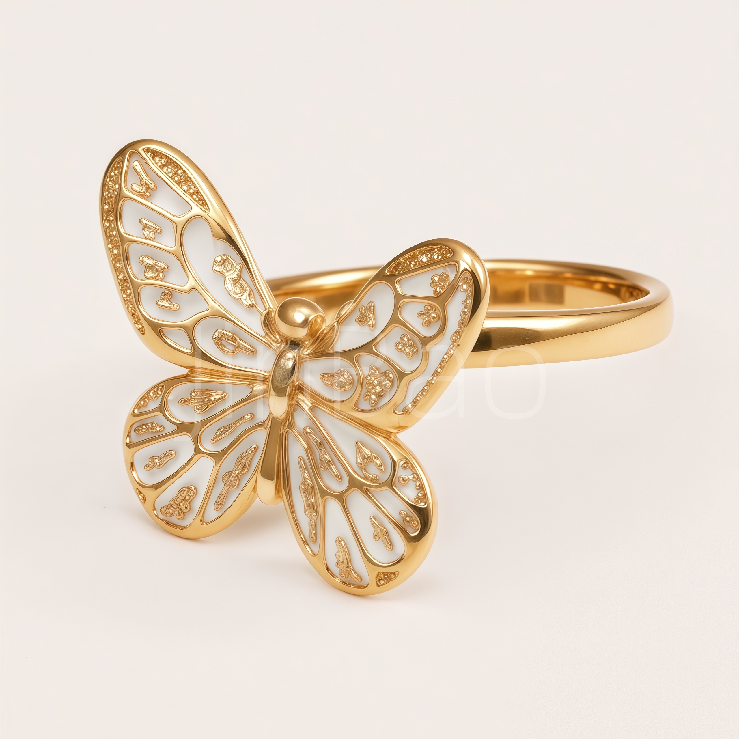 Vintage Filigree Butterfly Ladies Party Ring | N002835
