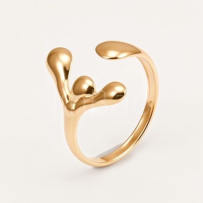 Boho Mixed‑Style Face Leaf Hammered Women Ring Set