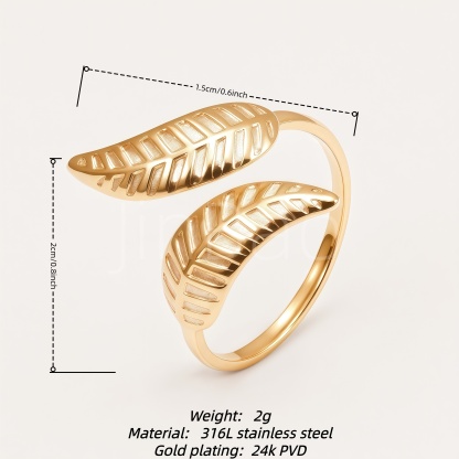 Boho Mixed‑Style Face Leaf Hammered Women Ring Set
