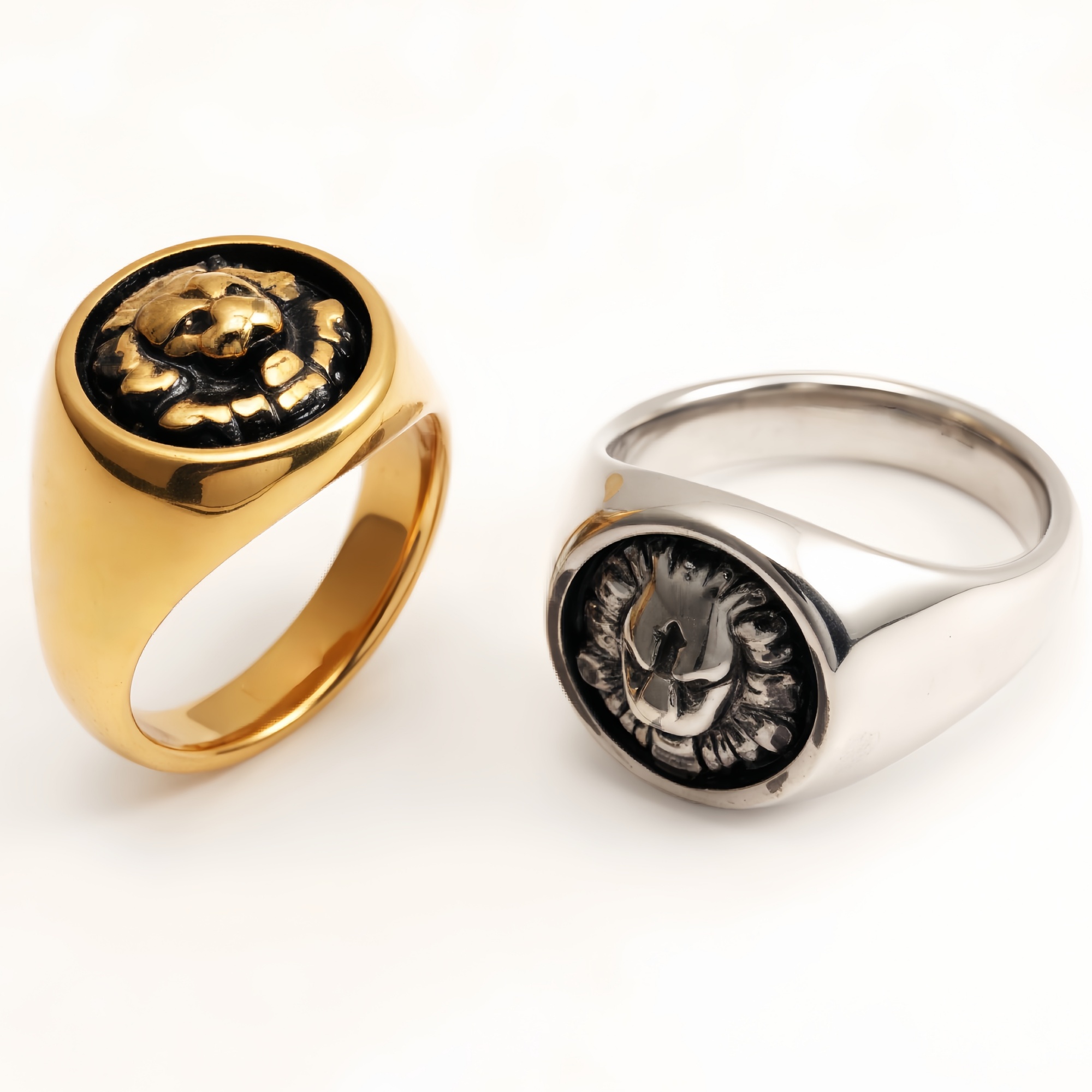 Metal - Carved Animal - Head Ring - Cool Unisex Fashion Accessory | DZ1484-JinBaoJewerly