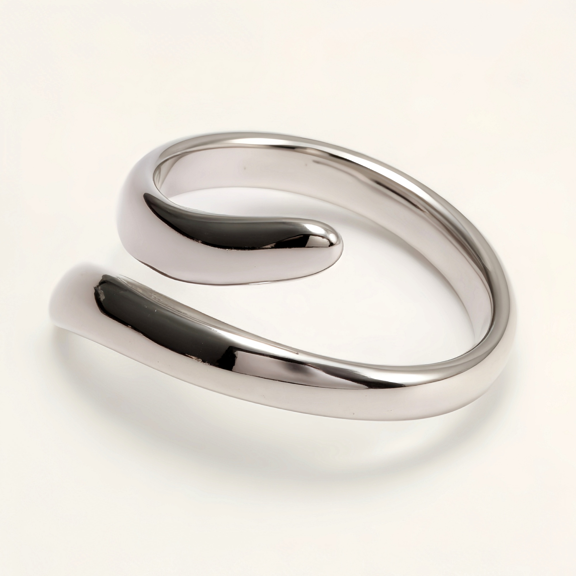 Minimalist Gold - Silver Twisted Ring, Versatile Fashion Item | N00651-JinBaoJewerly