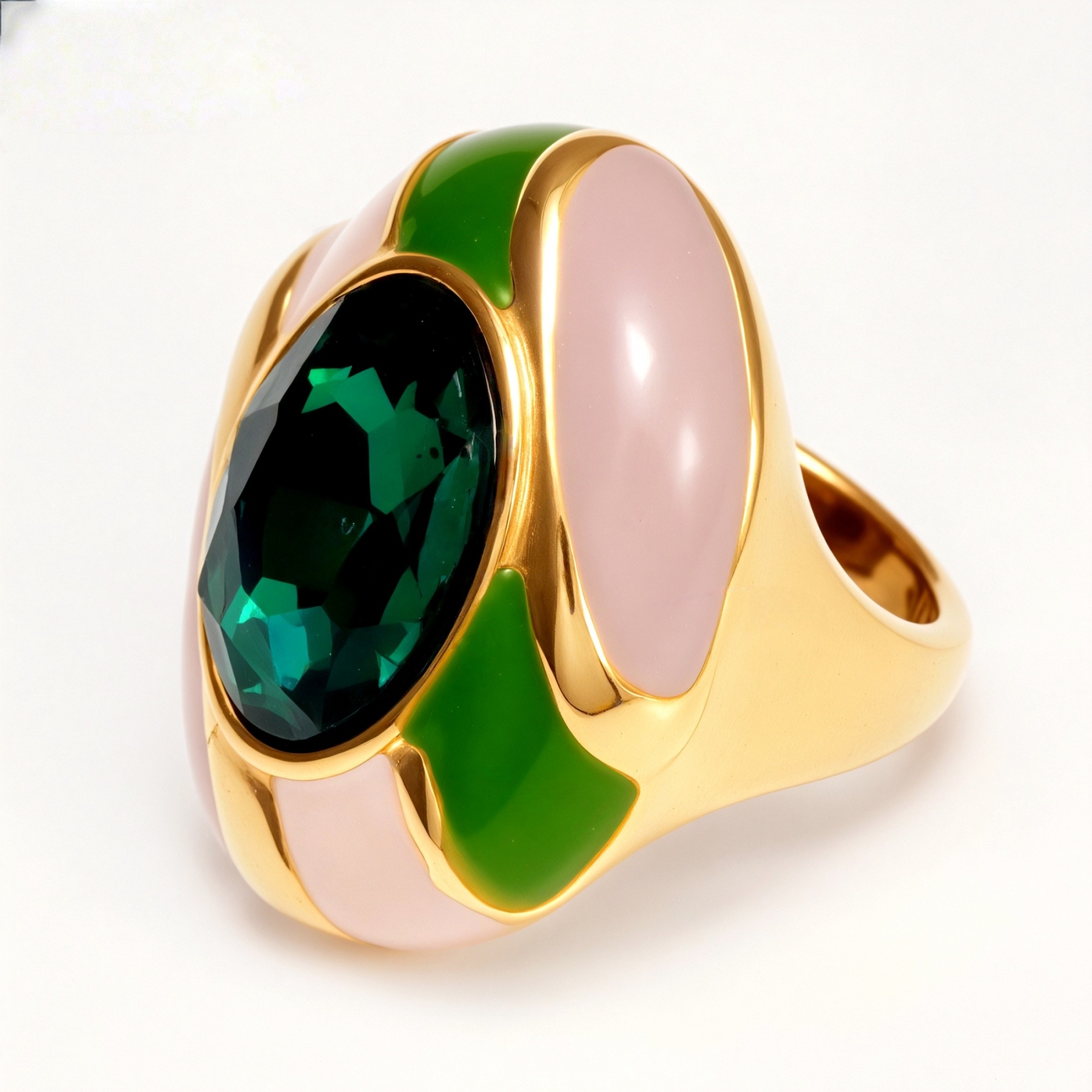 Classic Metal Enamel Gem - Set Ring - Trendy and Gorgeous Unisex Accessory | G004462JHU-JinBaoJewerly