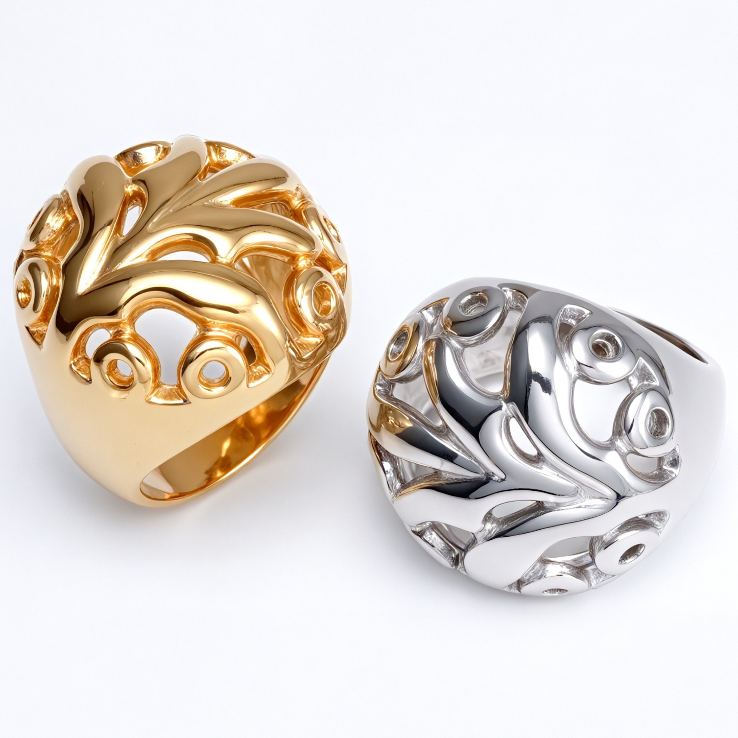 Metal Artistic Hollow - Out Ring - Trendy and Elegant Unisex Accessory | ML061-JinBaoJewerly