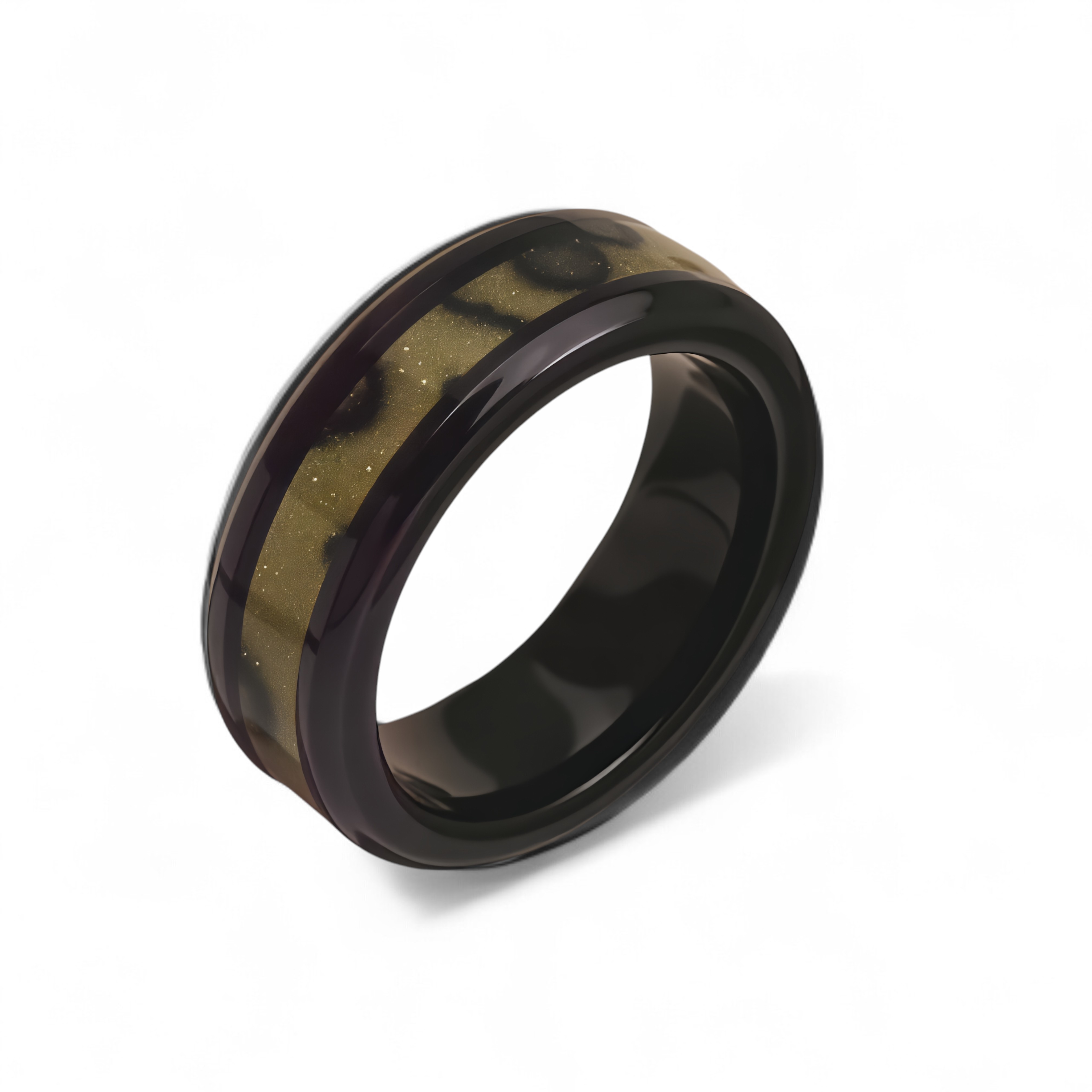 Stainless Steel Vintage Minimalist Design with Handcrafted Inlays Men's Waterproof Ring-JinBaoJewerly