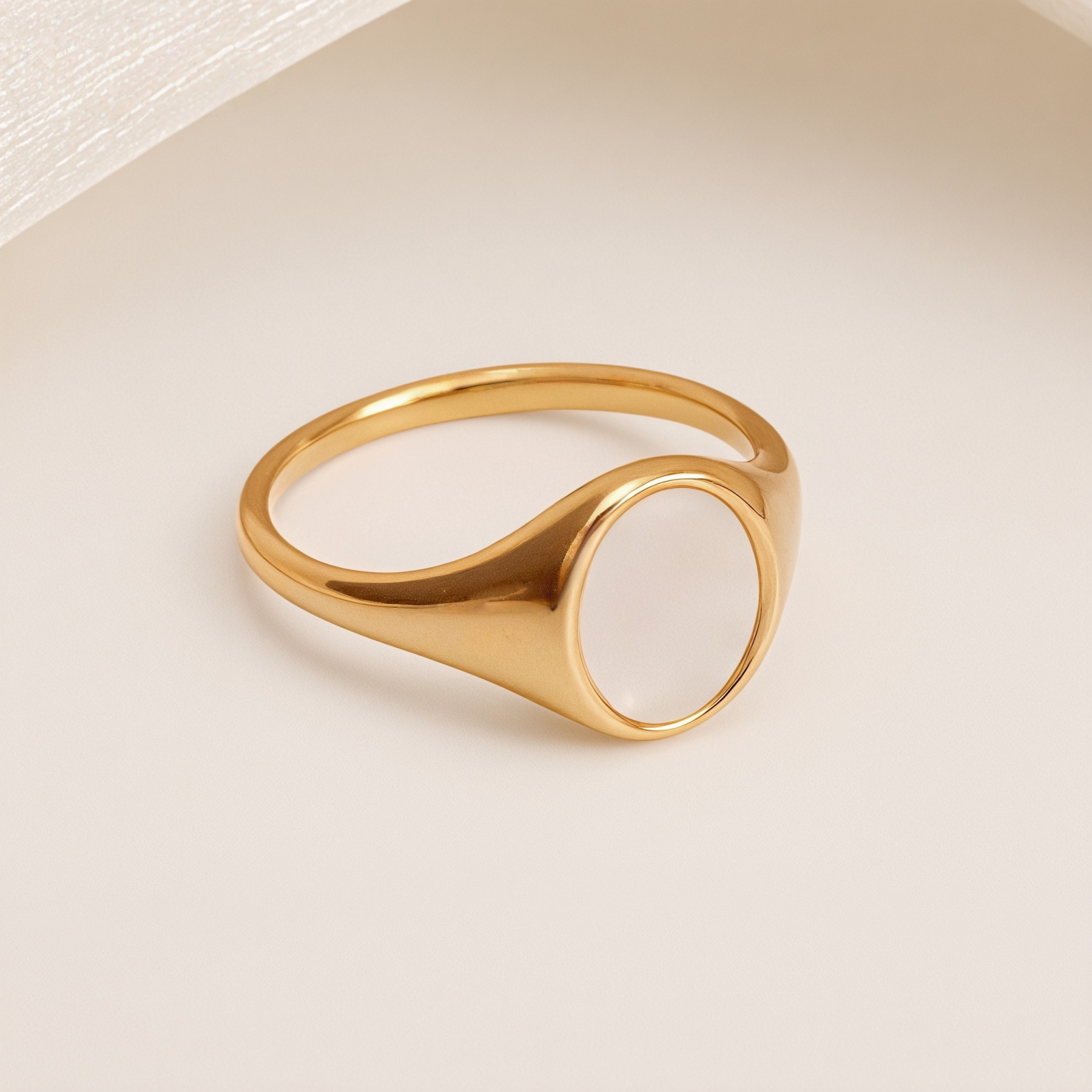 Metallic Texture Mother - of - Pearl Ring Set - Trendy and Versatile Unisex Accessory