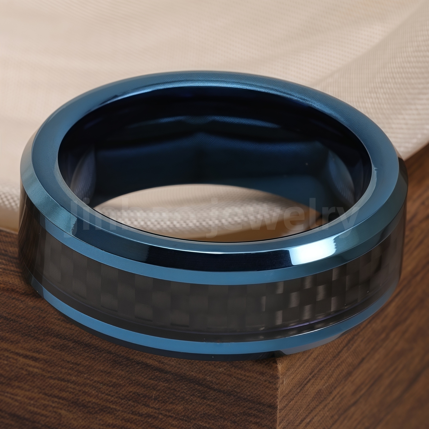 Stainless Steel Vintage Minimalist Design with Handcrafted Inlays Men's Waterproof Ring-JinBaoJewerly