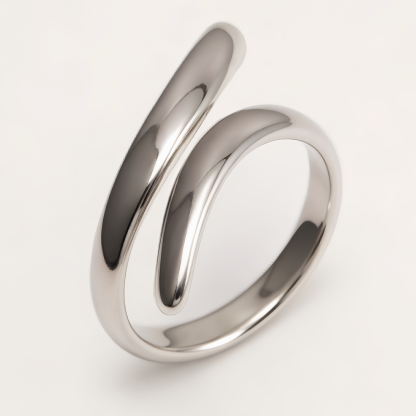 Minimalist Gold - Silver Twisted Ring, Versatile Fashion Item | N00651-JinBaoJewerly