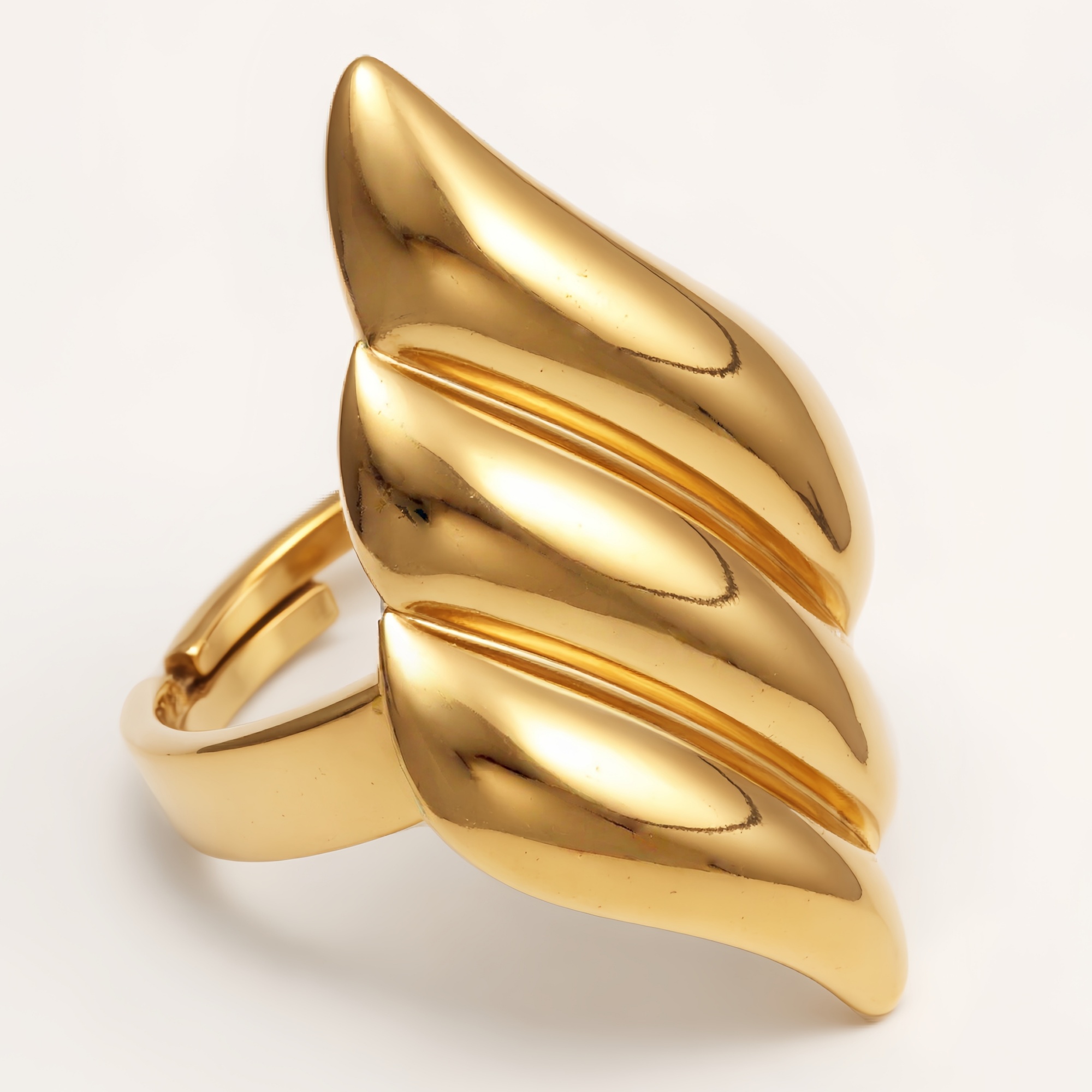 Fashionable Gold Leaf Ring, Top Choice for Personalized Outfits | G005240-JinBaoJewerly