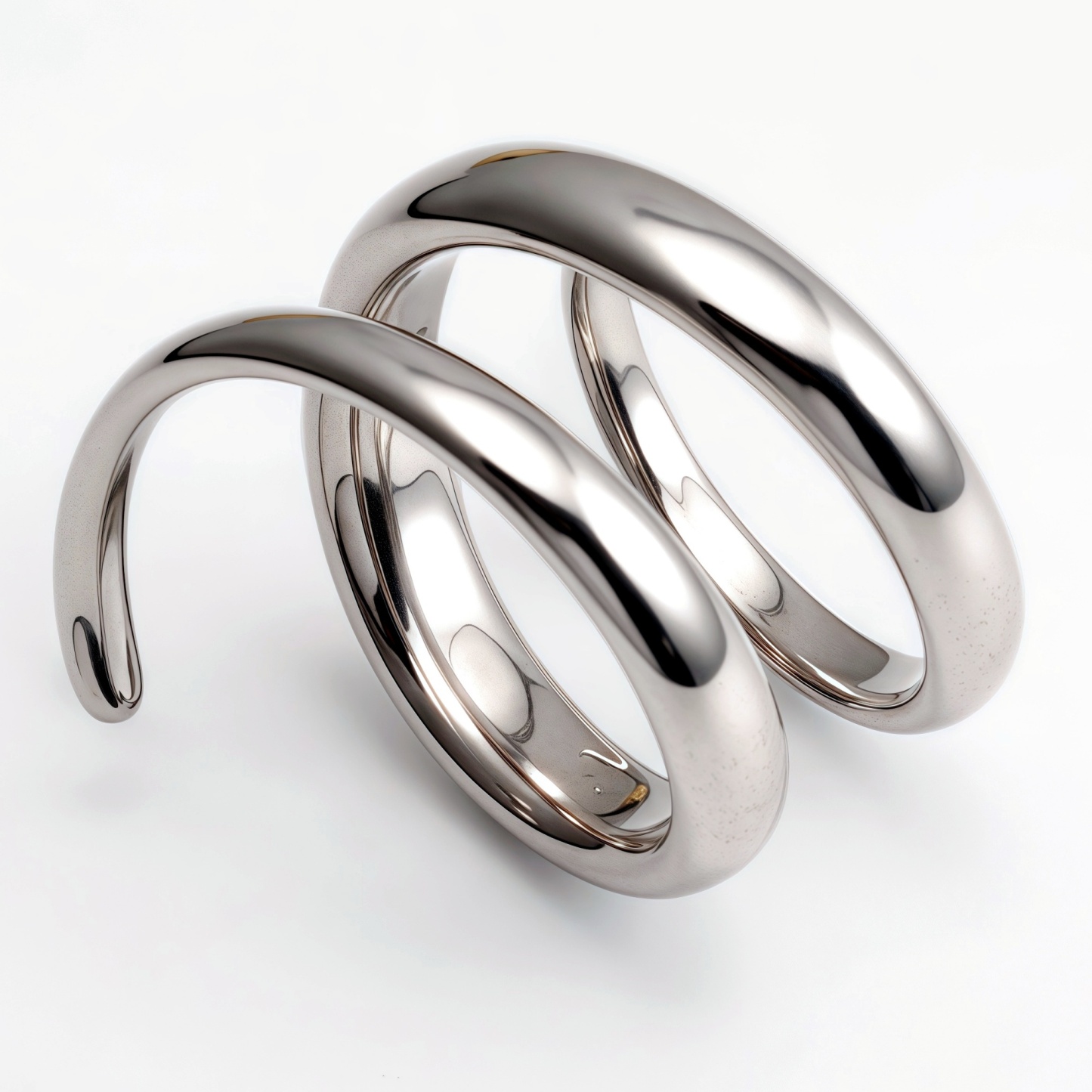 Stainless Steel Spiral Open Ring, Individual and Trendy Fashion Finger Ring | G002230-JinBaoJewerly