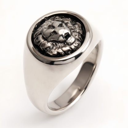 Metal - Carved Animal - Head Ring - Cool Unisex Fashion Accessory | DZ1484-JinBaoJewerly