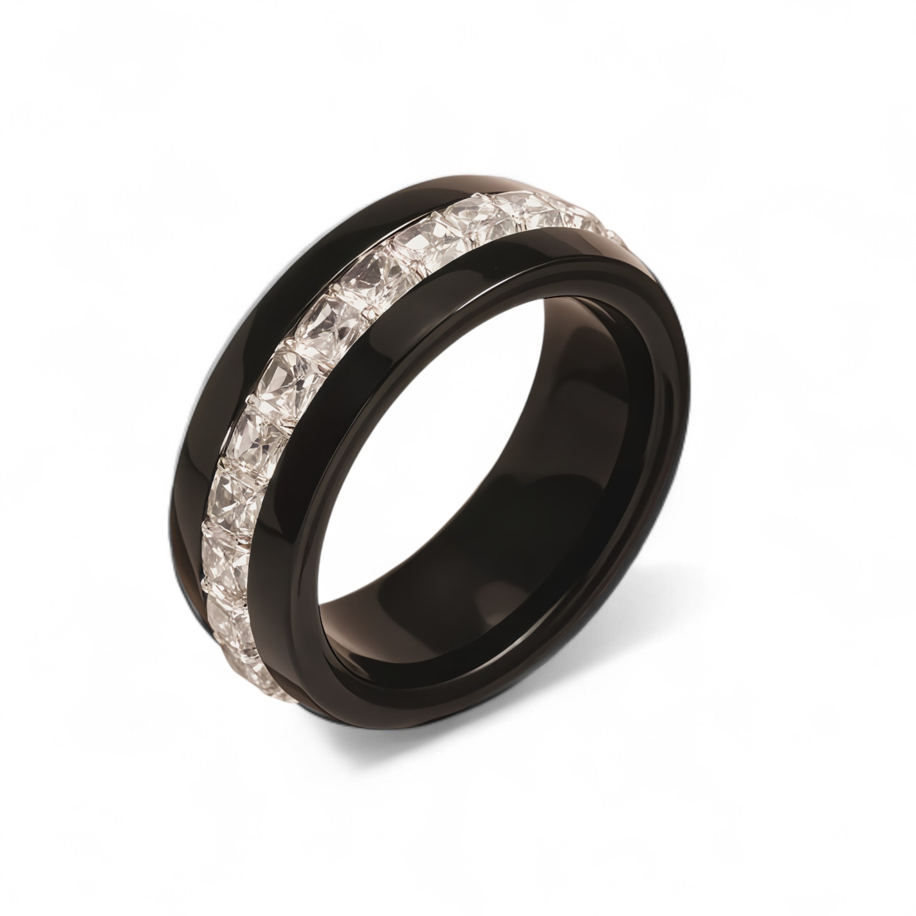 Stainless Steel Vintage Minimalist Design with Handcrafted Inlays Men's Waterproof Ring-JinBaoJewerly