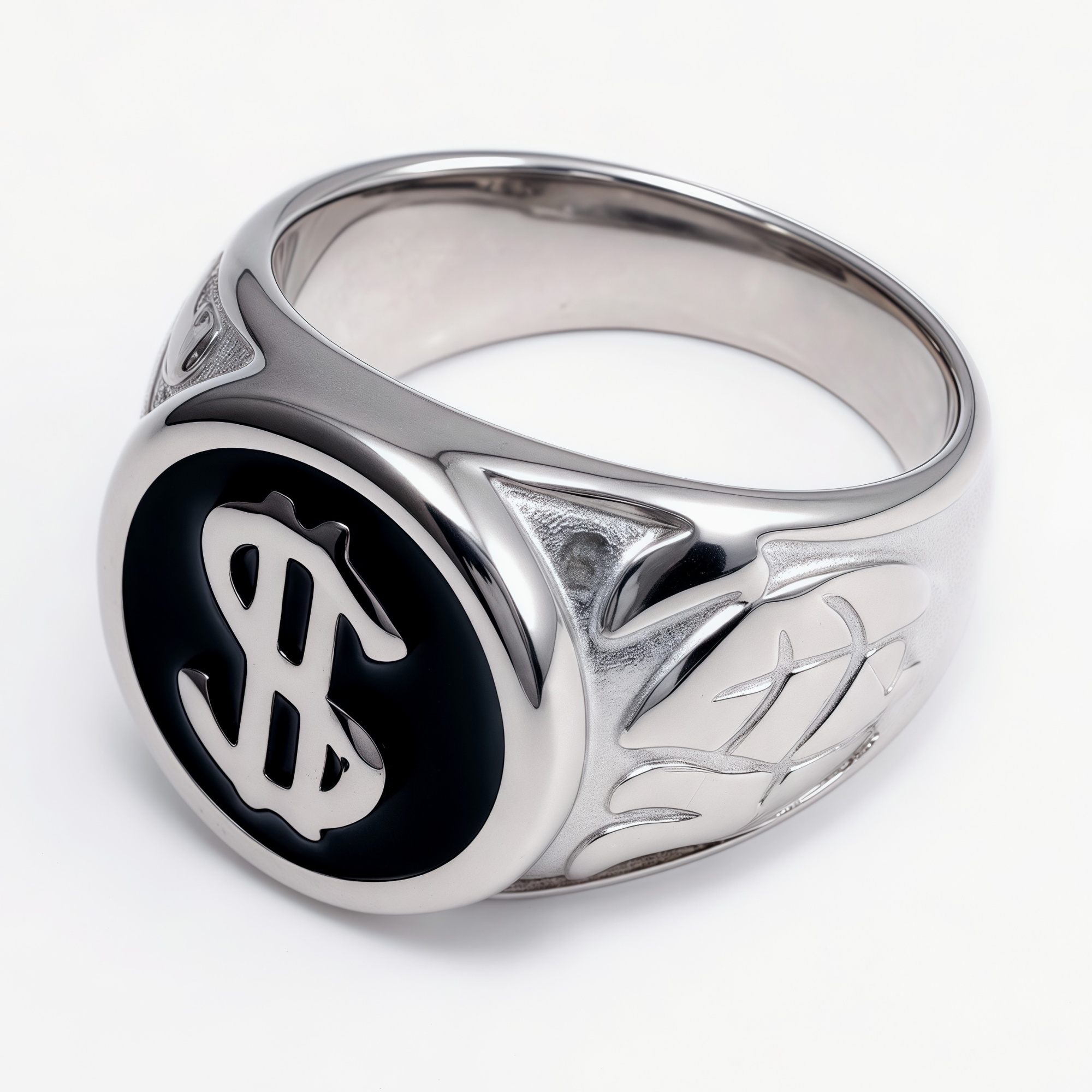 Dollar Sign Stainless Steel Ring - Edgy Streetwear for Men & Women  | DZ219-JinBaoJewerly