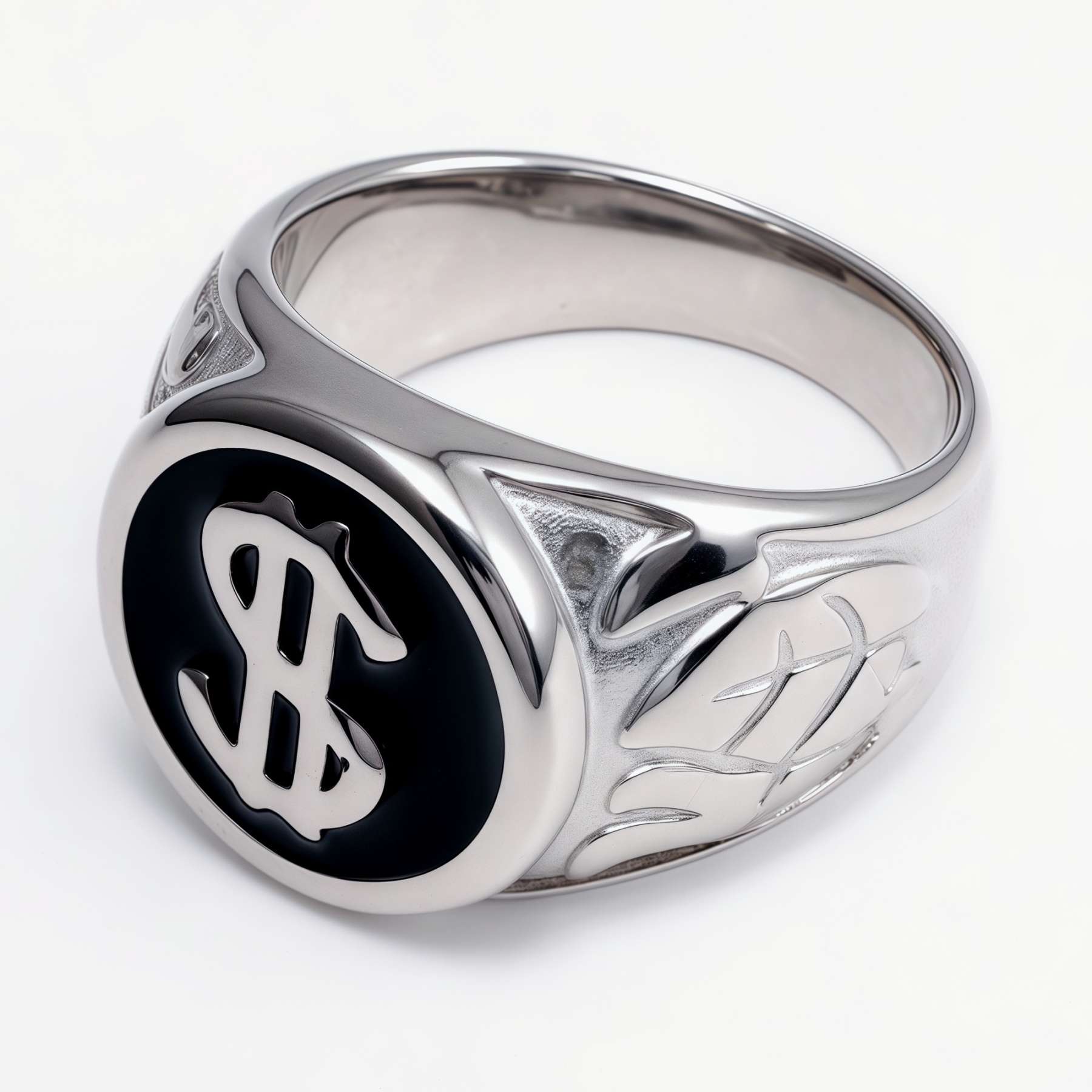 Dollar Sign Stainless Steel Ring - Edgy Streetwear for Men & Women  | DZ219-JinBaoJewerly