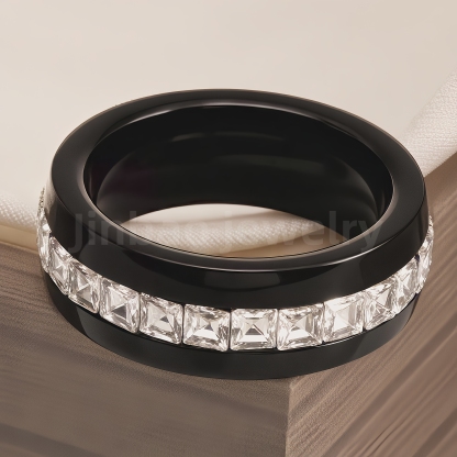 Stainless Steel Vintage Minimalist Design with Handcrafted Inlays Men's Waterproof Ring-JinBaoJewerly