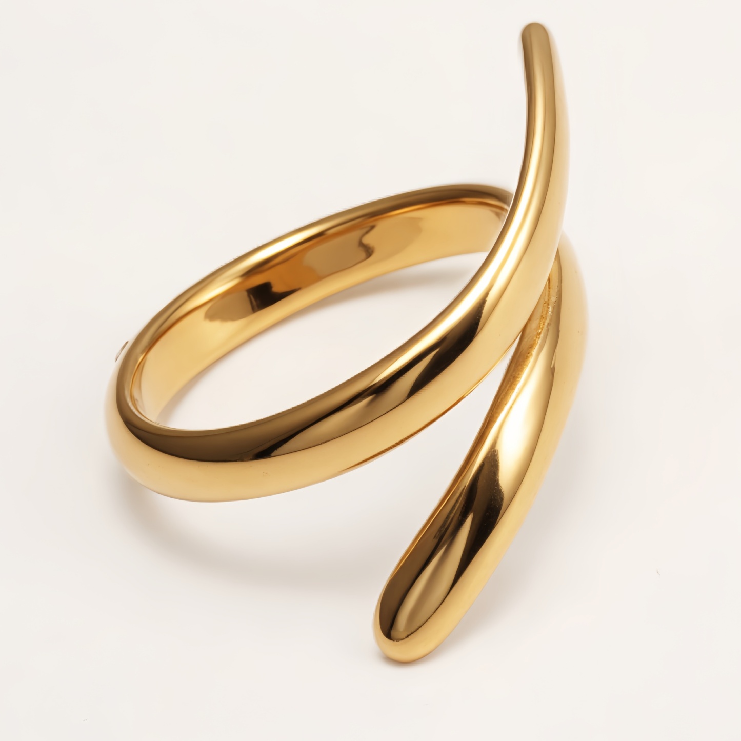 Minimalist Gold - Silver Twisted Ring, Versatile Fashion Item | N00651-JinBaoJewerly