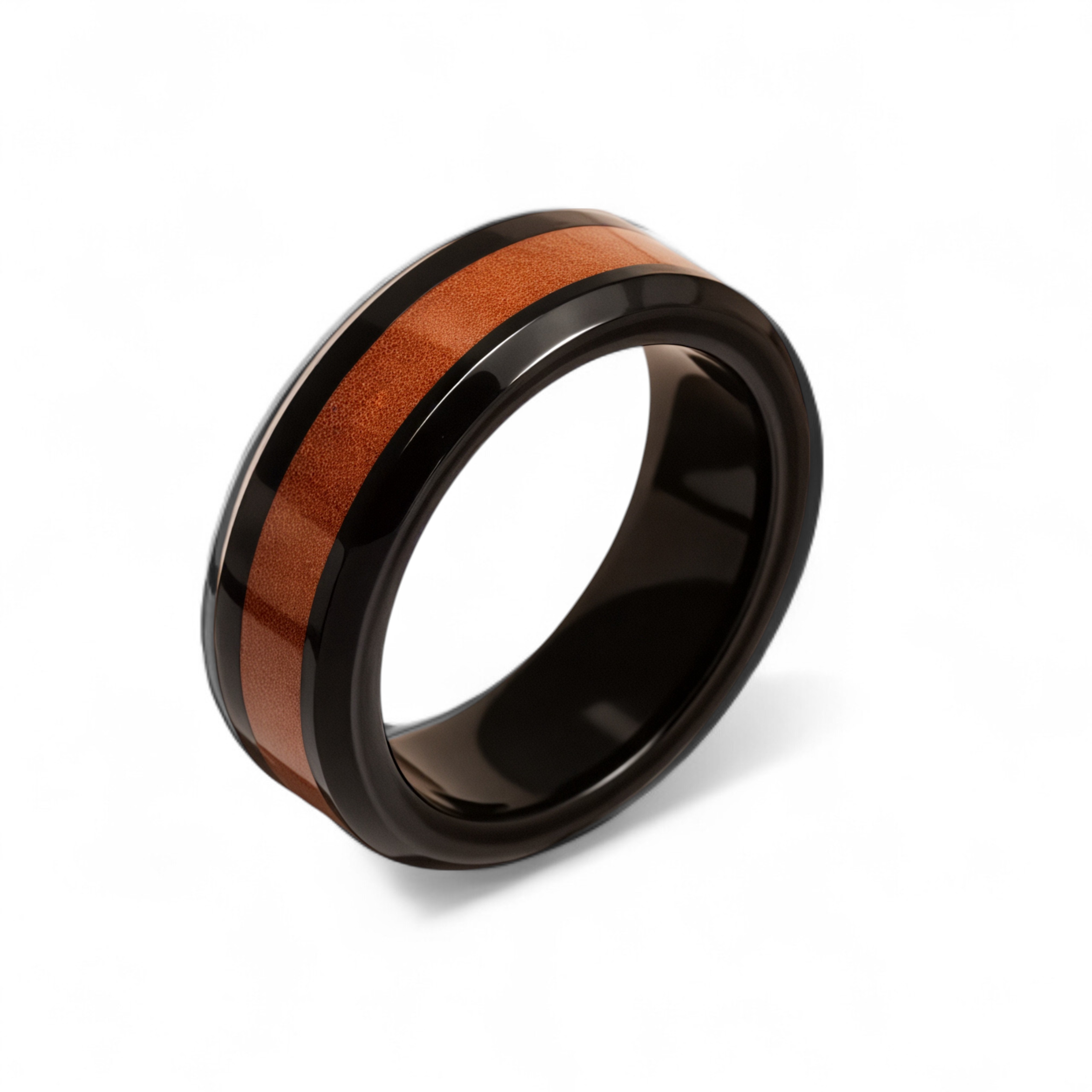 Stainless Steel Vintage Minimalist Design with Handcrafted Inlays Men's Waterproof Ring-JinBaoJewerly