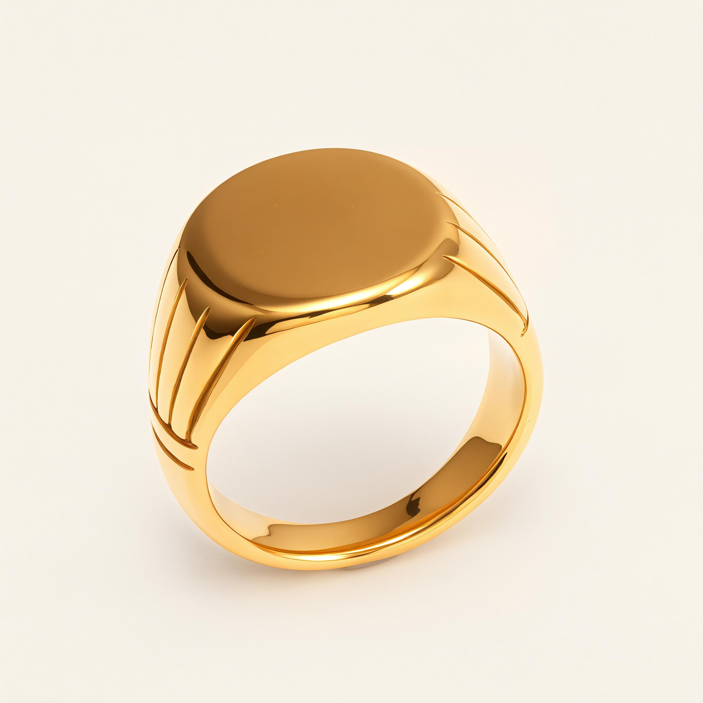 Classic Style Oval Stainless Steel Unisex Ring丨DZ22B-JinBaoJewerly