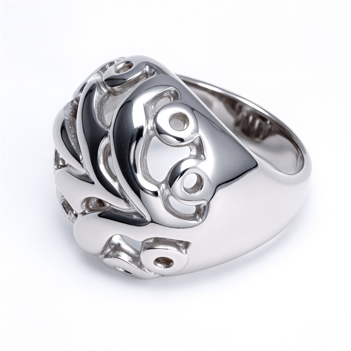 Metal Artistic Hollow - Out Ring - Trendy and Elegant Unisex Accessory | ML061-JinBaoJewerly