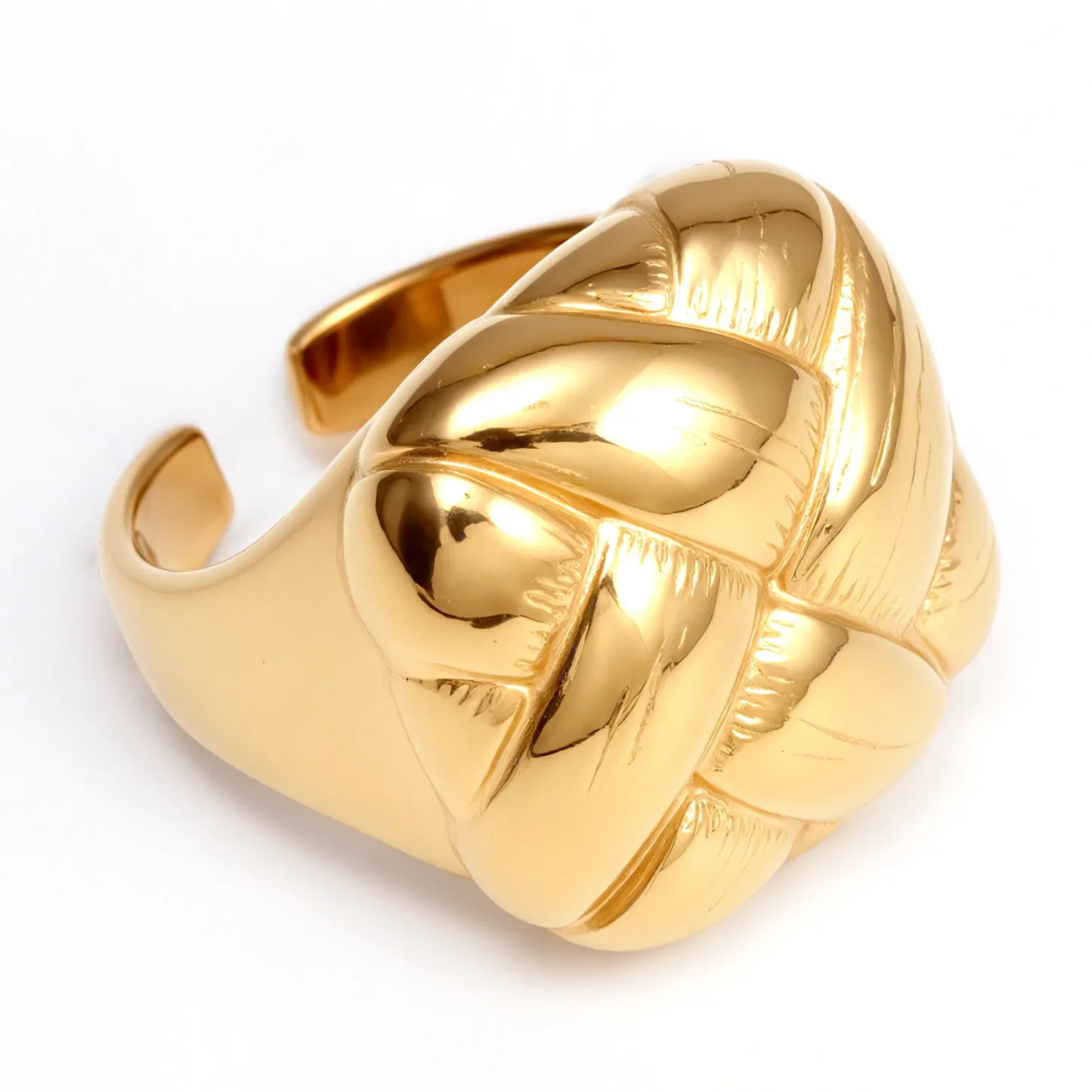 Metal Artistic Braided Open - Ring - Trendy and Versatile Unisex Accessory | G004155-JinBaoJewerly