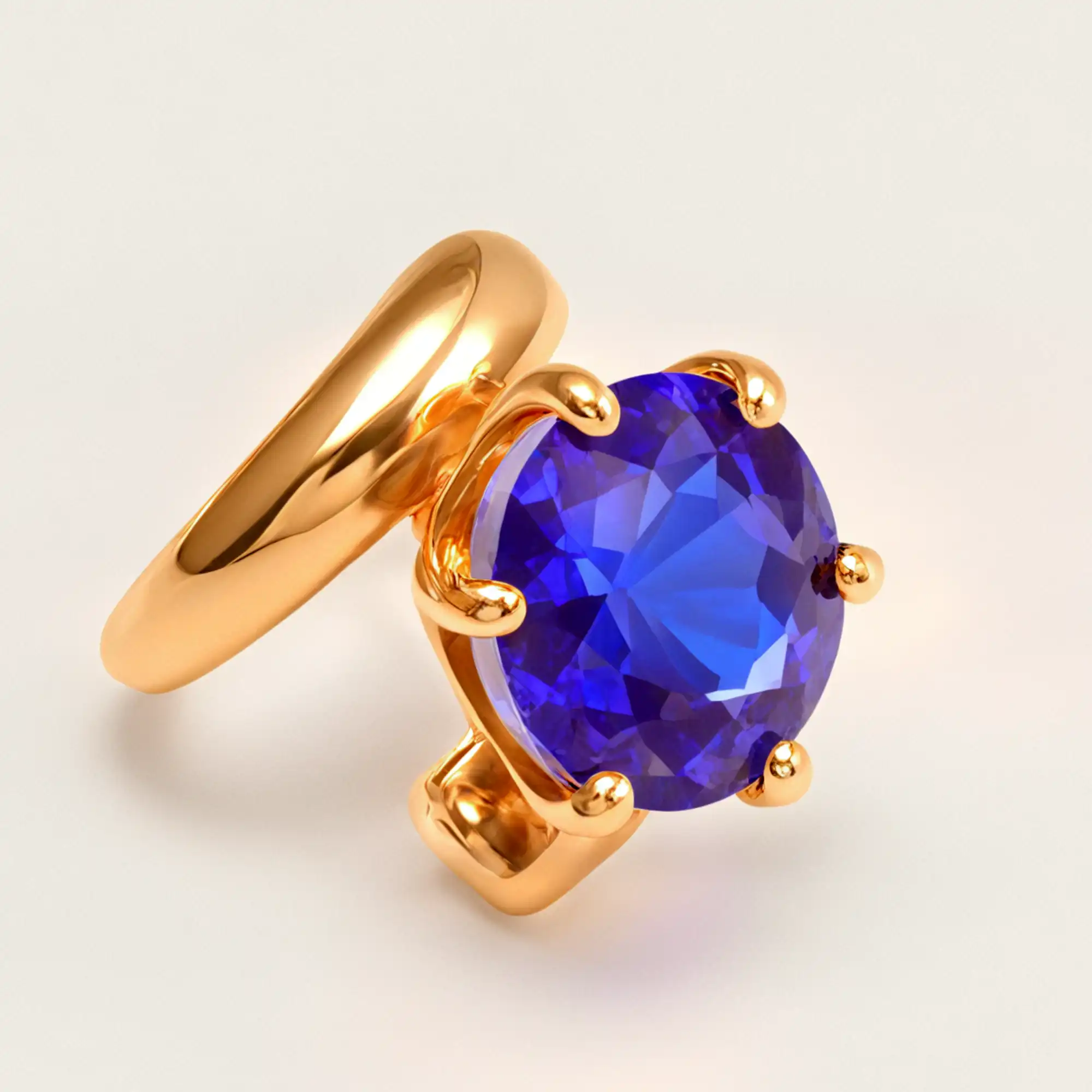 Luxury Style Colored Crystal Stainless Steel Women's Ring丨XHBL-1-HO-JinBaoJewerly