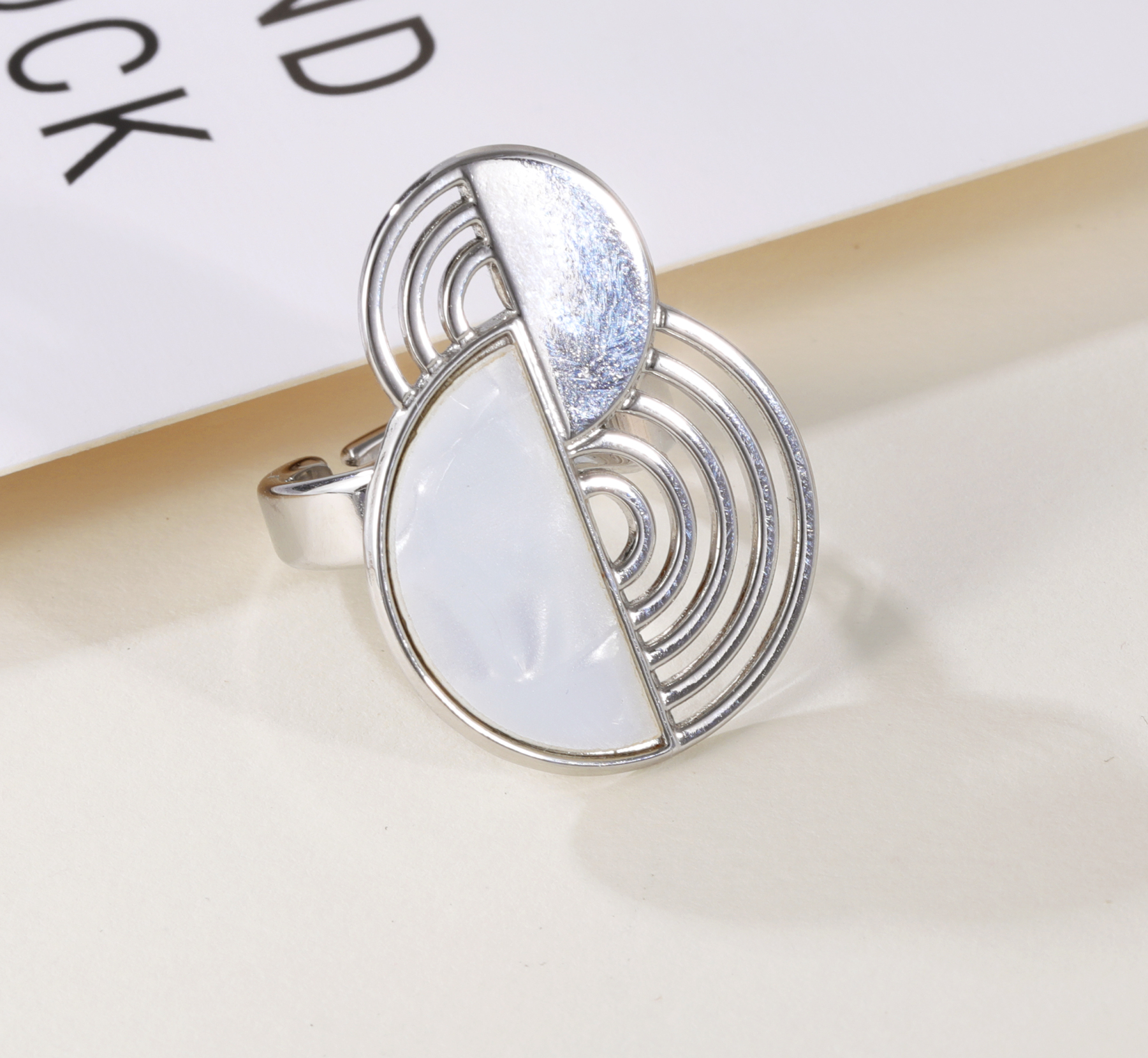 Rhythm of Seashell - Creative Graphic Ring for Women | G005607-JinBaoJewerly