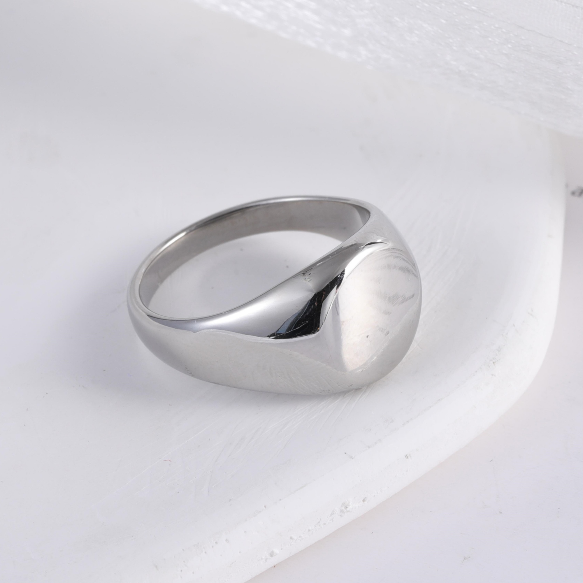 Classic Design Brushed Stainless Steel Men's Waterproof Ring丨DZ123-13MM-JinBaoJewerly