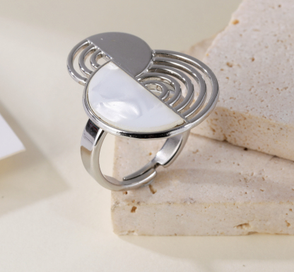 Rhythm of Seashell - Creative Graphic Ring for Women | G005607-JinBaoJewerly