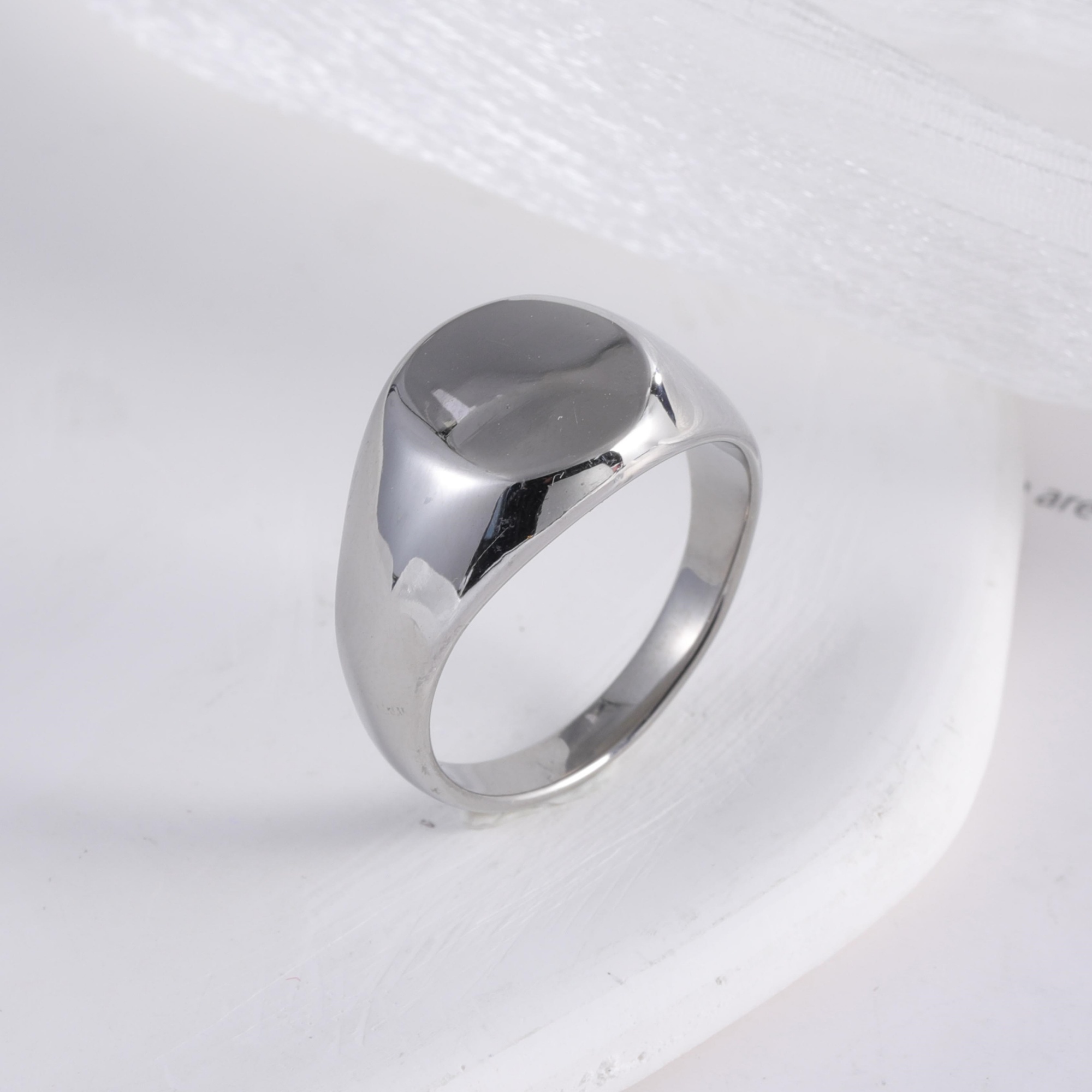 Classic Design Brushed Stainless Steel Men's Waterproof Ring丨DZ123-13MM-JinBaoJewerly