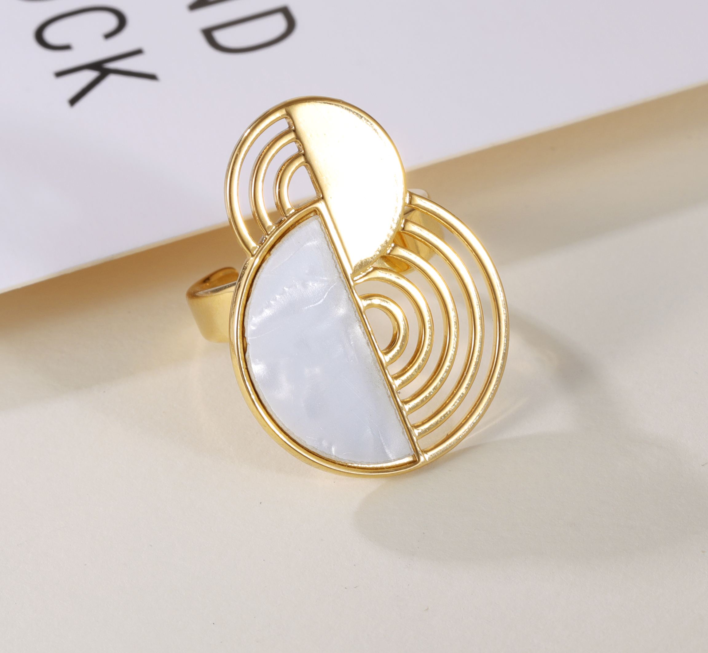 Rhythm of Seashell - Creative Graphic Ring for Women | G005607-JinBaoJewerly