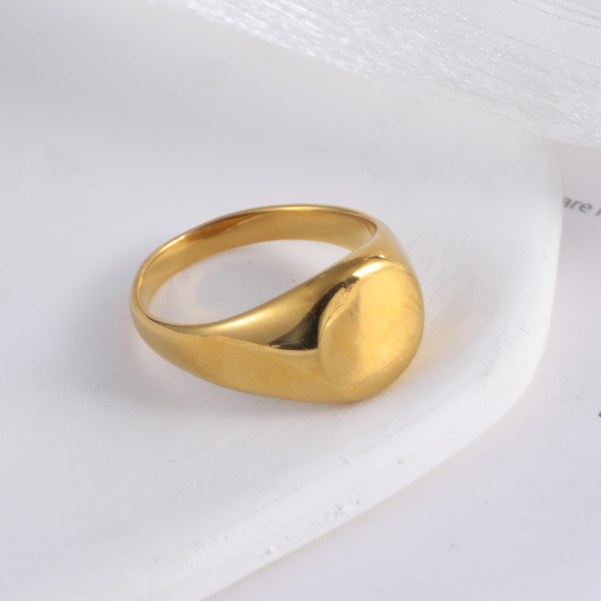 Classic Design Brushed Stainless Steel Men's Waterproof Ring丨DZ123-13MM-JinBaoJewerly