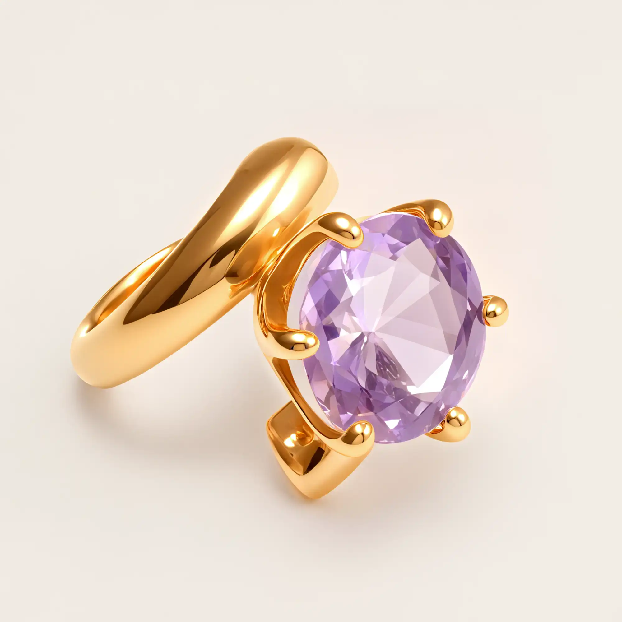 Luxury Style Colored Crystal Stainless Steel Women's Ring丨XHBL-1-HO-JinBaoJewerly