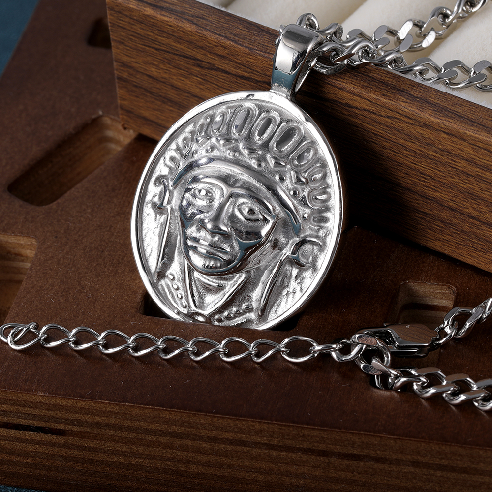 Vintage Indian Chief Stainless Steel Pendant Necklace丨DZ47-5-DP-JinBaoJewerly