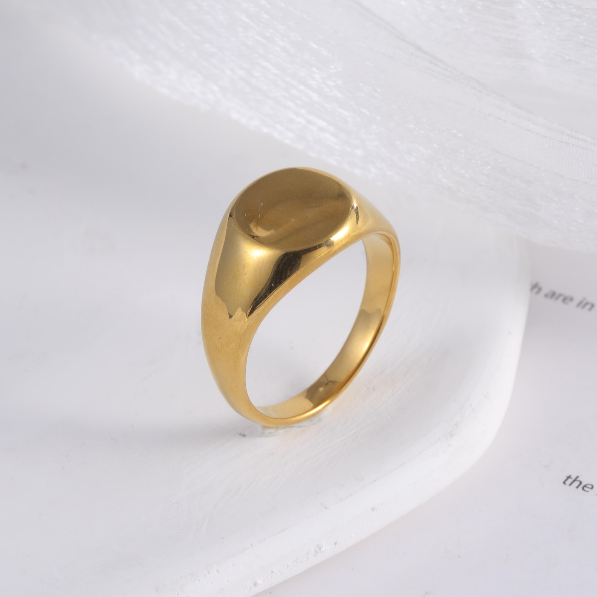 Classic Design Brushed Stainless Steel Men's Waterproof Ring丨DZ123-13MM-JinBaoJewerly