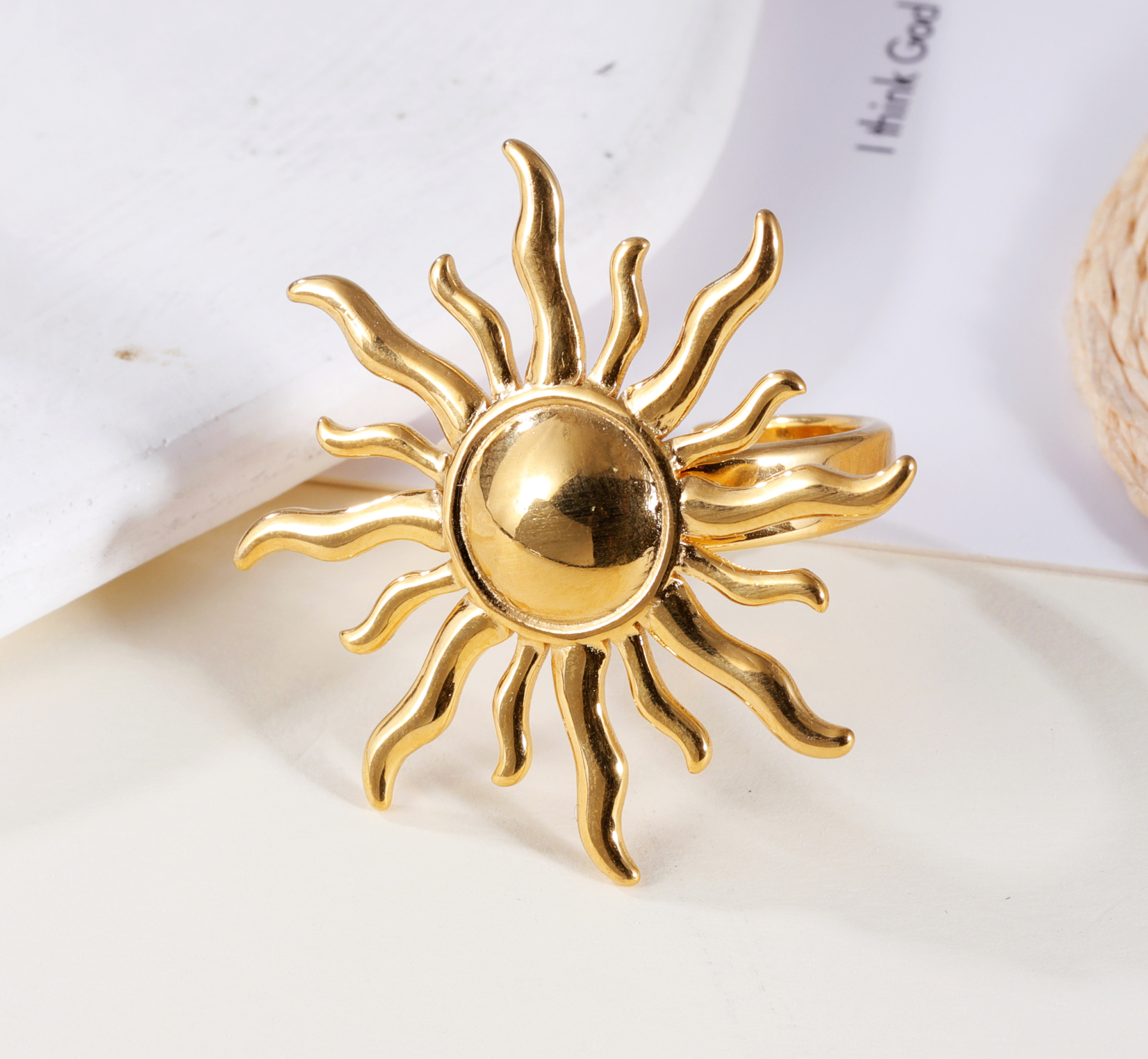 Rhythm of Sunlight - Creative Sun Ring for Women | G005533-JinBaoJewerly