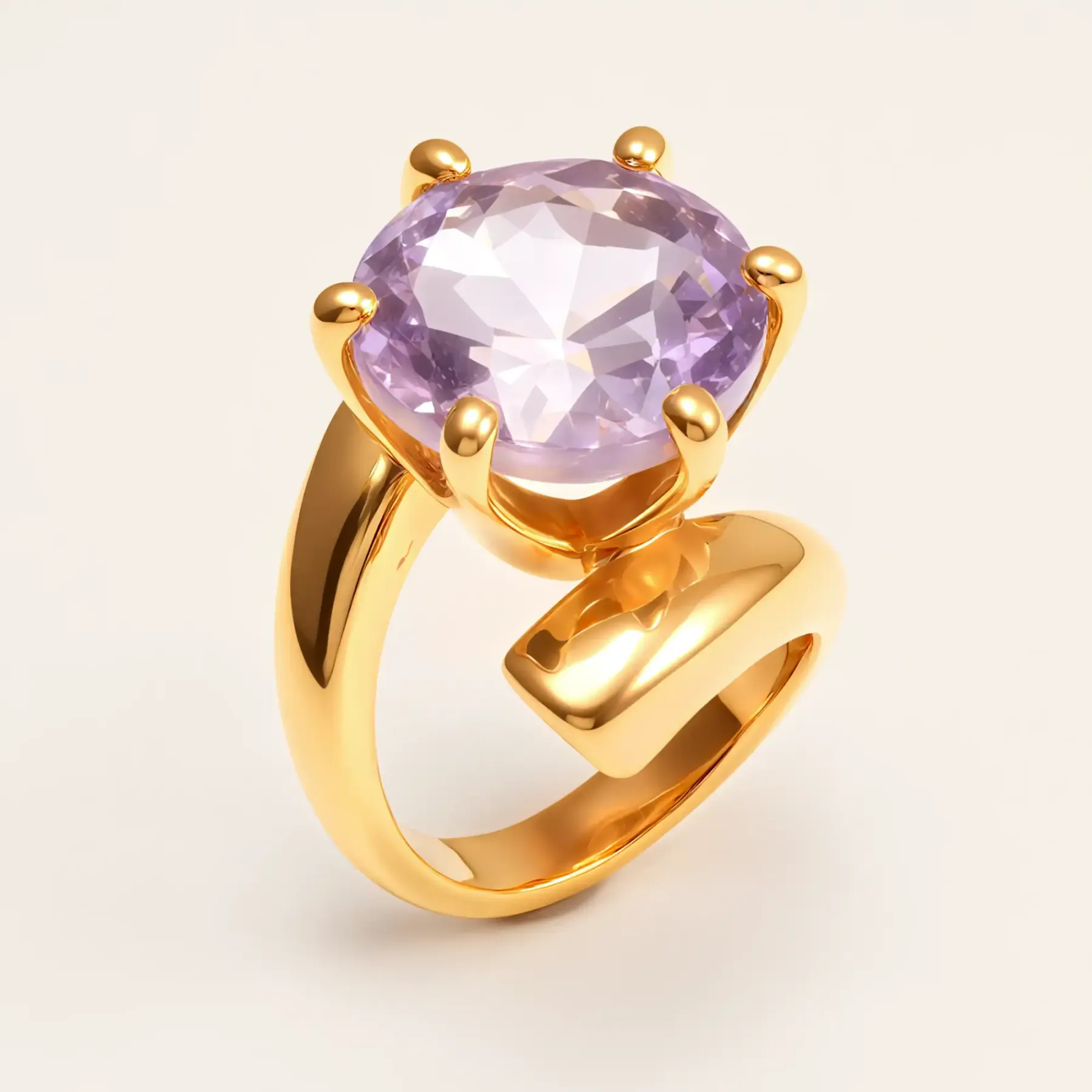 Luxury Style Colored Crystal Stainless Steel Women's Ring丨XHBL-1-HO-JinBaoJewerly