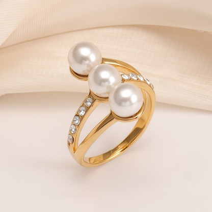 Gold Pearl Ring Collection - Elegant and Stylish Jewelry