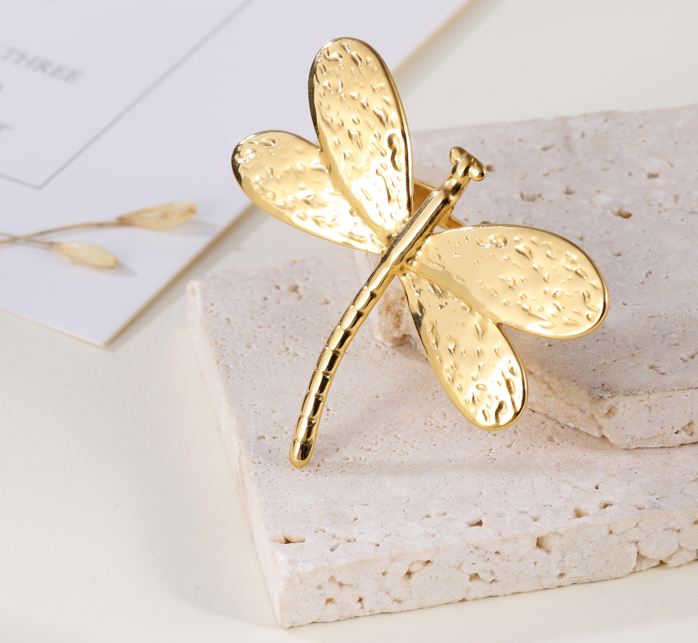 Delicate Dragonfly Ring - Elegant Jewelry for Women | G005433-JinBaoJewerly
