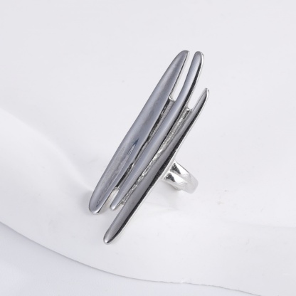 Minimalist Intersecting Stainless Steel Ring for Women | N001159-JinBaoJewerly