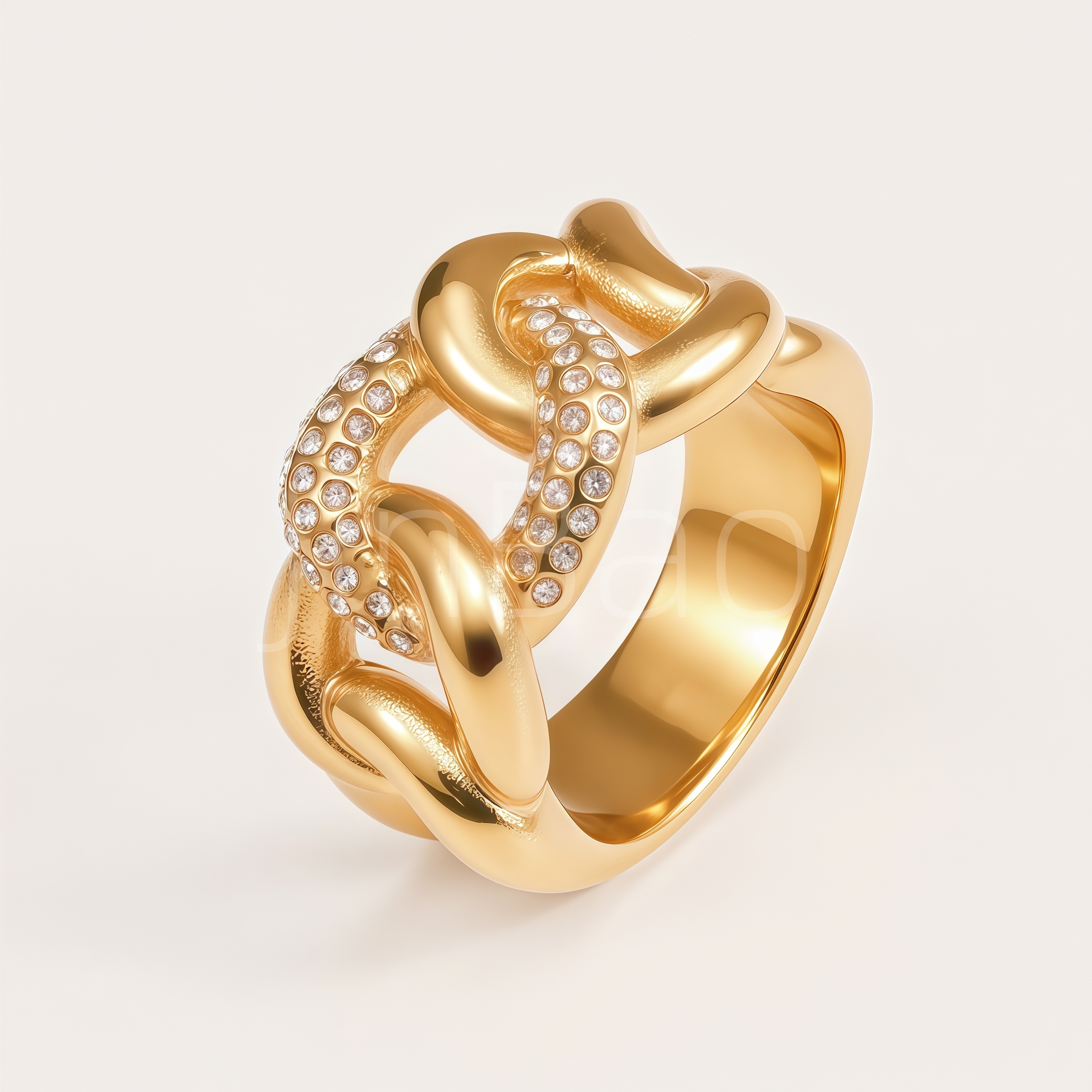 Multi‑Layer Intertwined CZ Pave Open Wide Women's Rings, Assorted Styles
