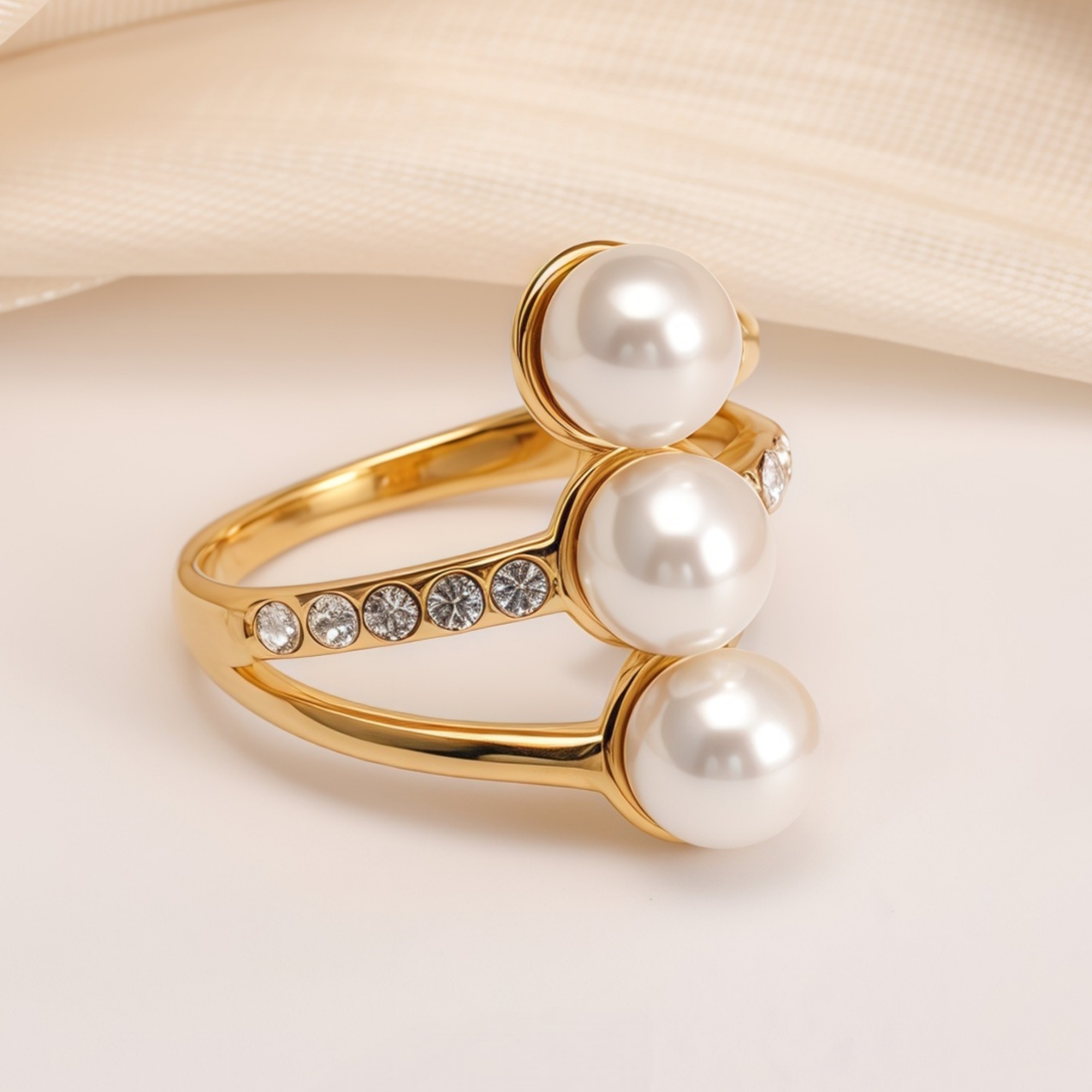 Gold Pearl Ring Collection - Elegant and Stylish Jewelry