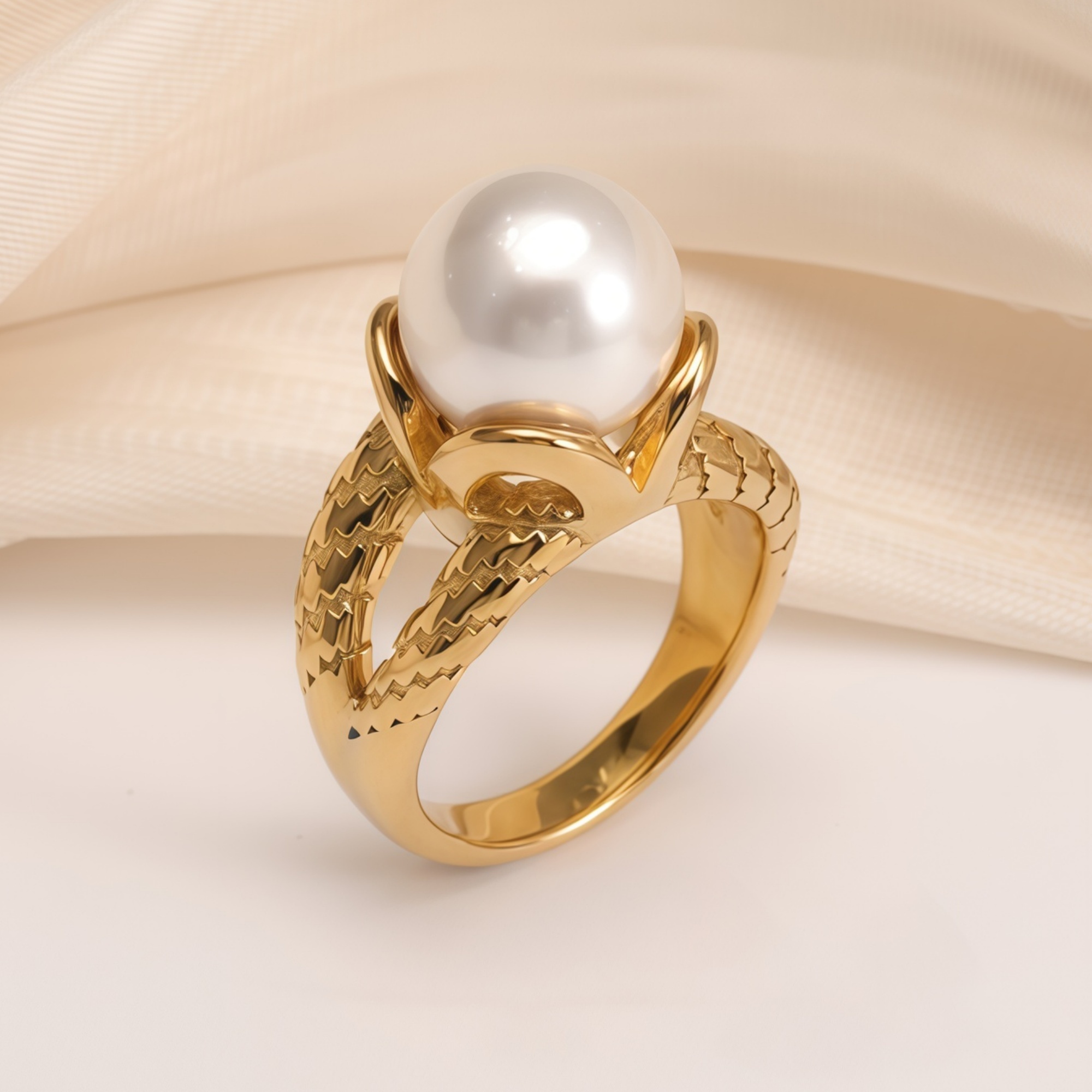 Gold Pearl Ring Collection - Elegant and Stylish Jewelry