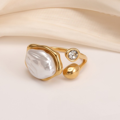 Gold Pearl Ring Collection - Elegant and Stylish Jewelry