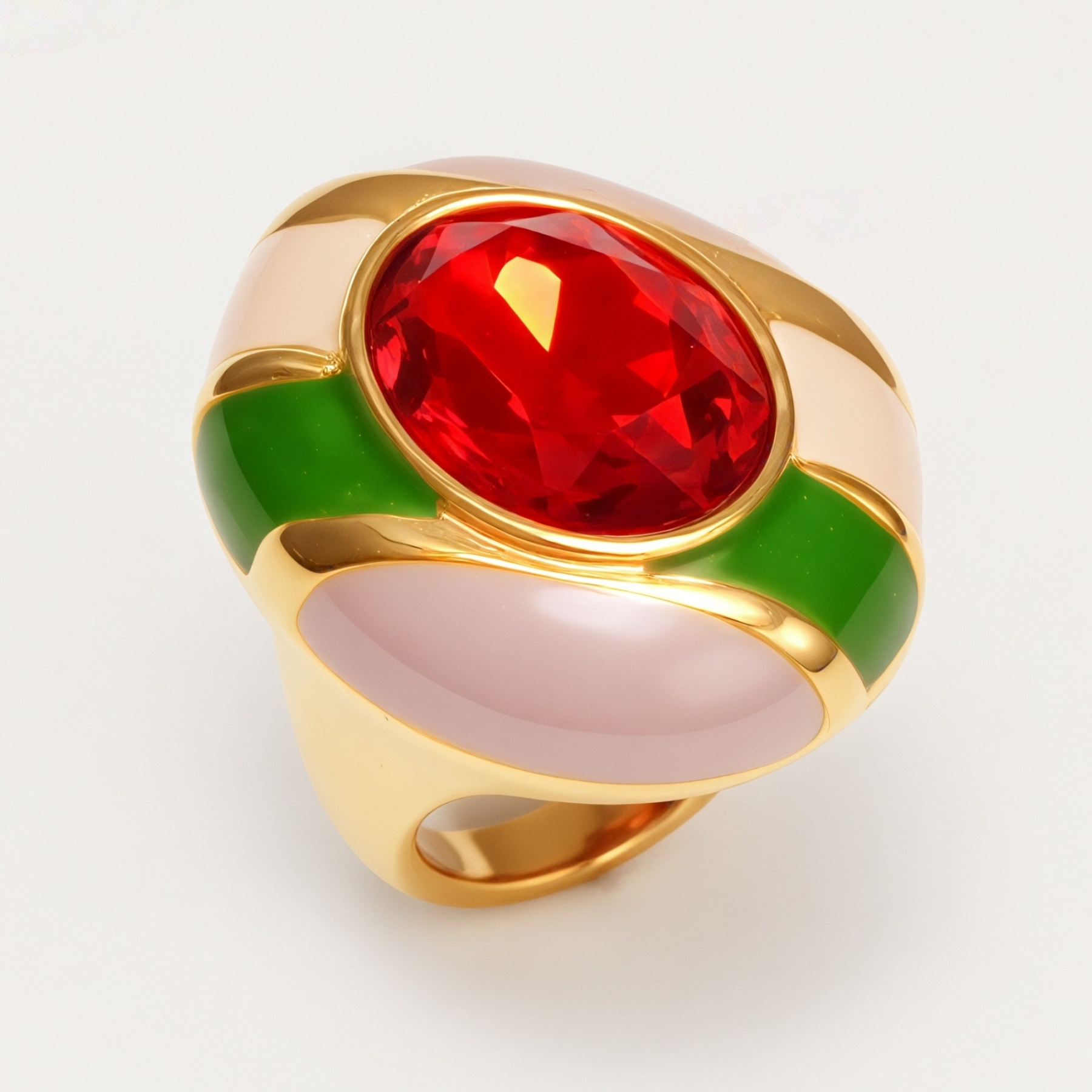 Classic Metal Enamel Gem - Set Ring - Trendy and Gorgeous Unisex Accessory | G004462JHU-JinBaoJewerly