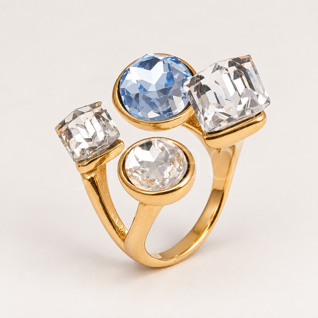 Multi Stones Mixed Cut Rhinestone Ring for Women | 