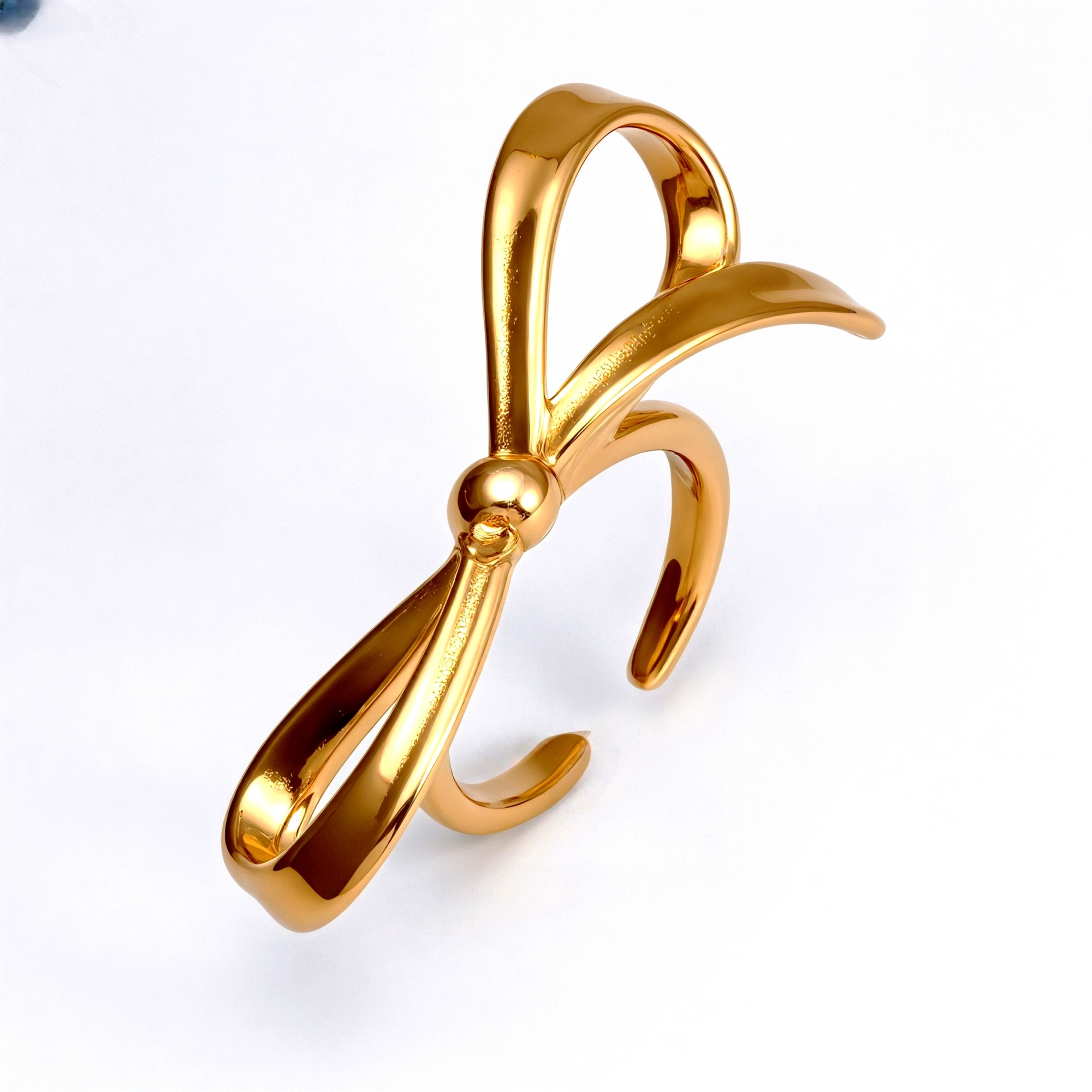 Gold/Silver Bow - Shaped Open Ring - Sweet and Stylish Jewelry | G004948-JinBaoJewerly